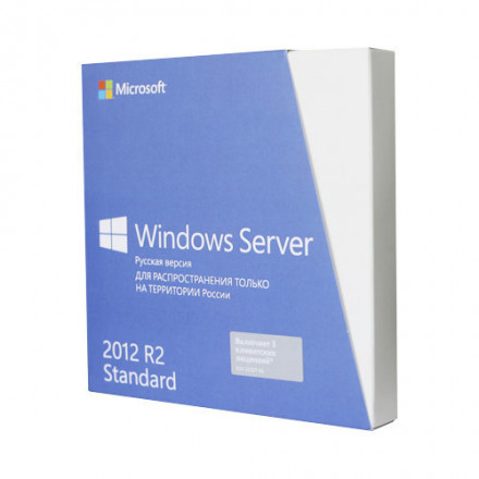 Windows Server 2012 Standard R2 English non-EU/EFTA DVD 5 Clients