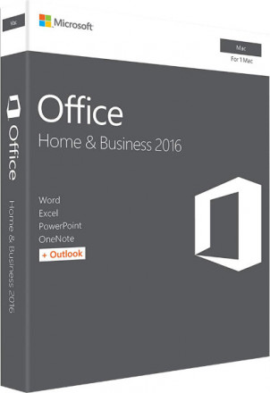 Microsoft Office 2016 Home and Business/Дом и Бизнес для MAC BOX (Коробочная версия)