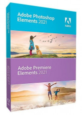 Adobe Photoshop &amp; Premiere Elements 2021 Multiple Platforms International English AOO License 1 User TLP Level AcademicEdition