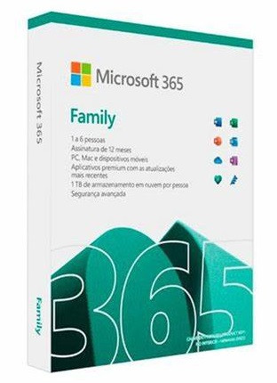 Microsoft 365 Family 6 Users 1 Year Subscription Only Download